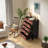 Simple Geometric Pattern Solid Wood Porch Cabinet Solid Wood Accent Chest