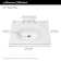 American Standard Studio S 20'' White Vitreous China Rectangular Bathroom Sink with Overflow