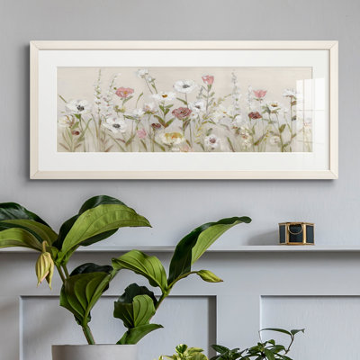 Peinture sur papier encadrée