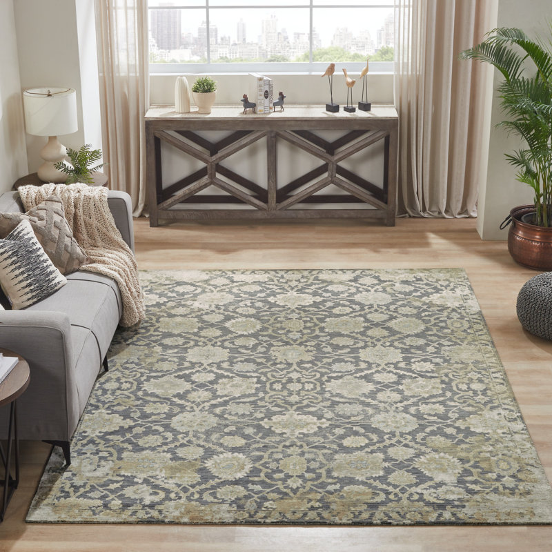 Wool Area Rug, Rectangle 7'6" x 9'6"