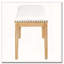 Ensemble de salle à manger extensible 6 pièces avec banc et pieds sculptés (bois naturel délavé) 6 pièces-91820377