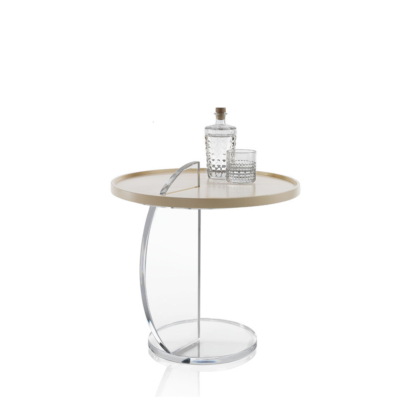 Cesaire Tray Top Abstract End Table