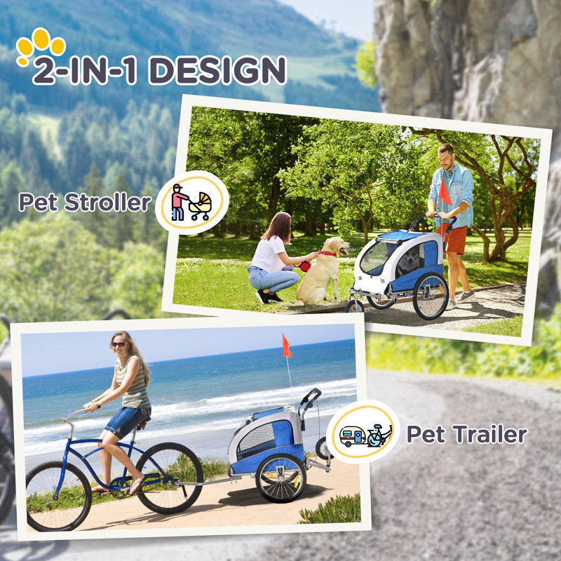 Steel Jogger Stroller, Blue