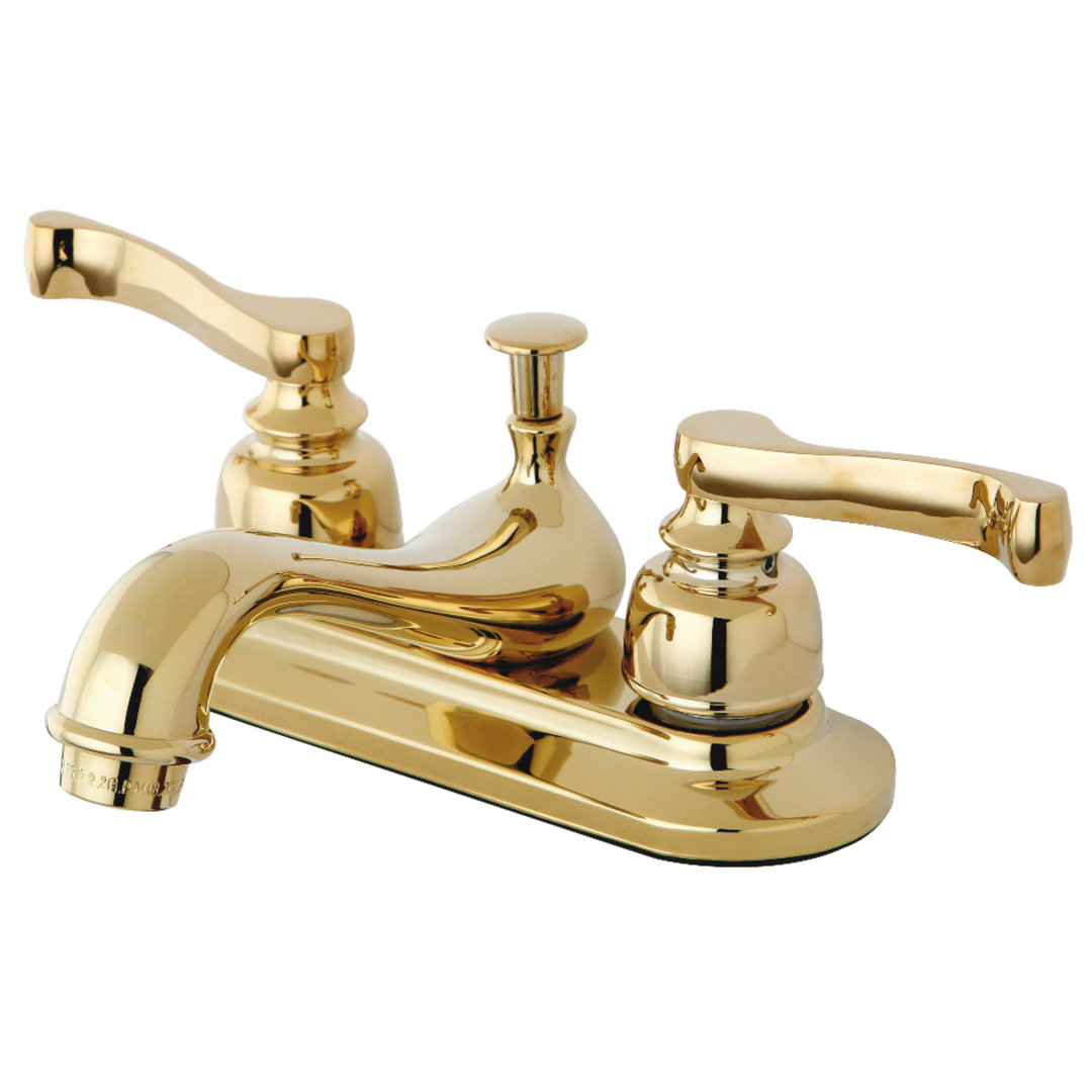Kingston Brass Royale Two-Handle 3-Hole Deck Mount 4" Centerset Bathroom Faucet with Plastic Pop-Up Kingston Brass 
