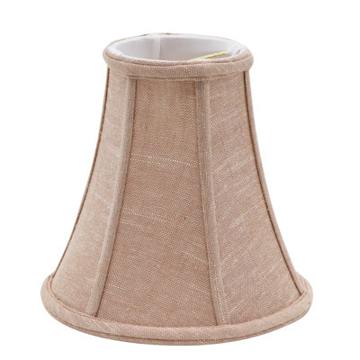 Linen Buffet Shade With Bulb Clip Fitter 4" Top X 8" Bottom X 8" Height