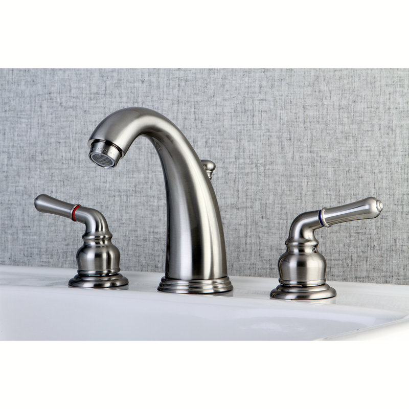 Robinet de salle de bain espacé Kingston, Nickel brossé