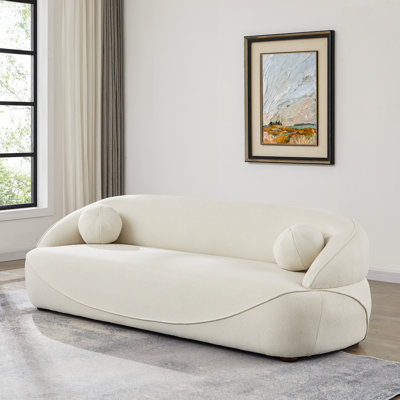 Canapé en tissu Boucle de style japonais 83,8 po Armi