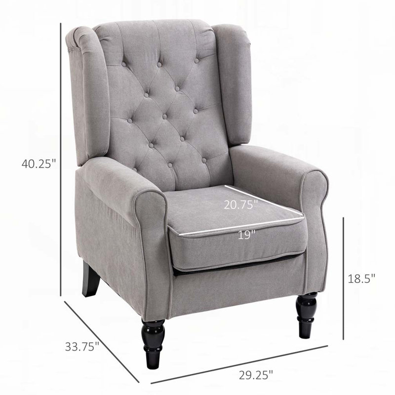 Fauteuil d'appoint capitonné