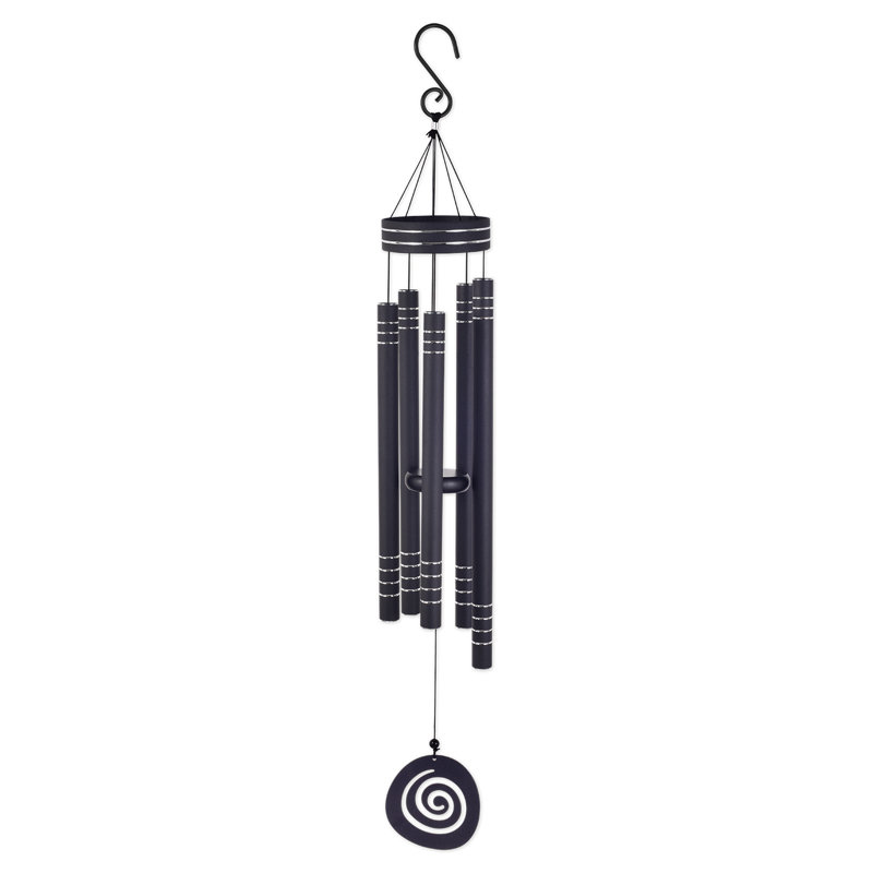 Carillon Hunnicutt, H 41 po x l 5,5 po x P 2,25 po, Noir