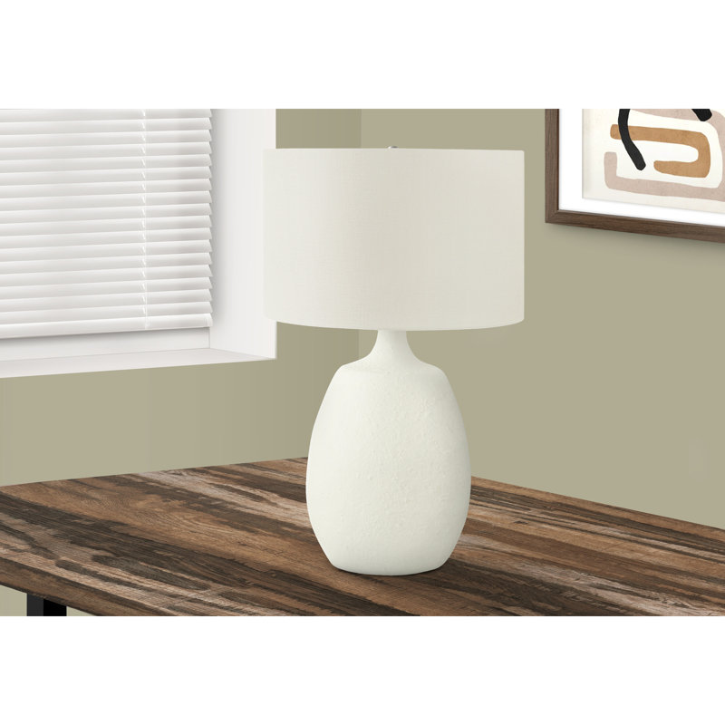 Contemporary Resin Table Lamp with Shade