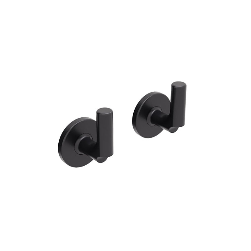 Sbeca Double Robe Hook, Matte Black