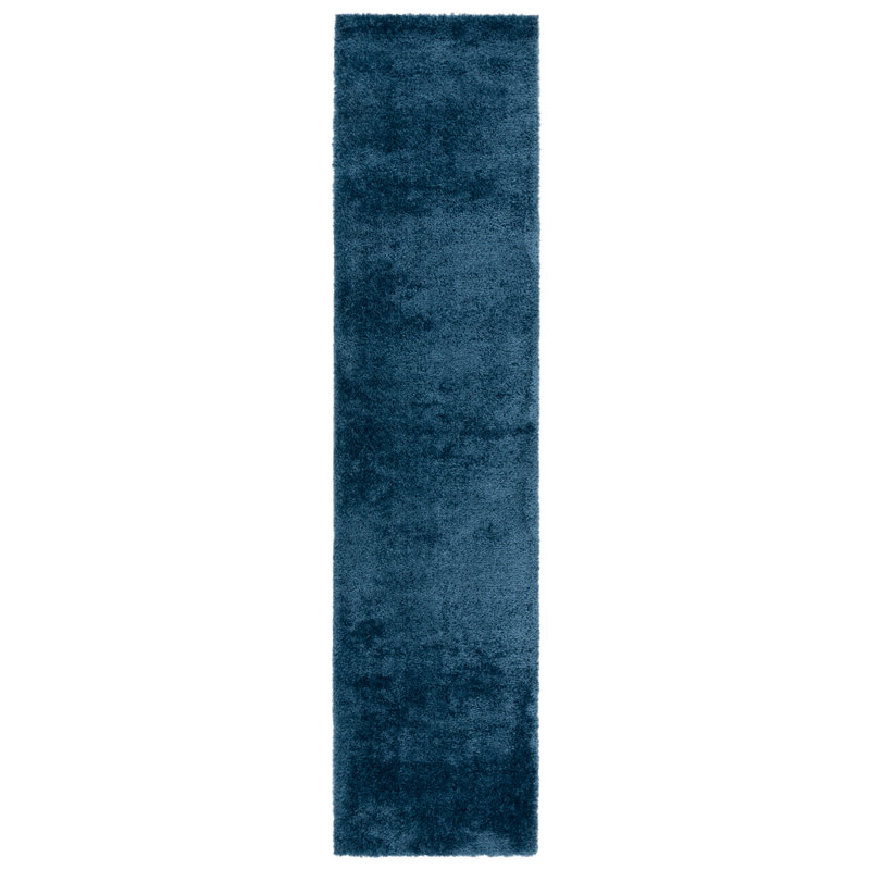 Faranaz Penelope Shag Performance Solid Color Rug, Runner 2' x 8'
