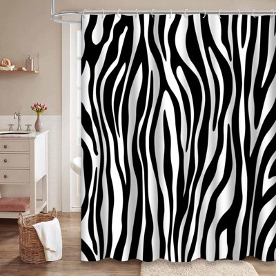 Rideau de douche Zebra