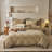 Vintage Jacquard Textured Floral  Cotton-Linen Duvet Cover Set-110146200-110146203