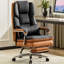 Fauteuil de direction double rembourré avec repose-pieds-1888495438