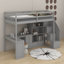Lit mezzanine simple avec bureau-422621750