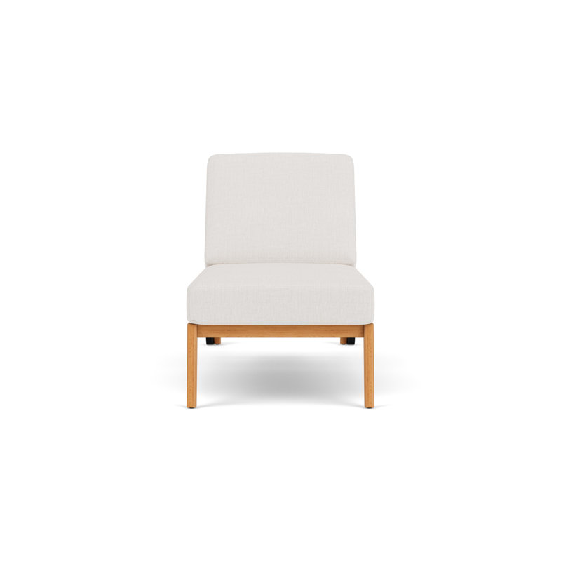 Alpine Outdoor Teak Chaise Lounge, Reflections Snow