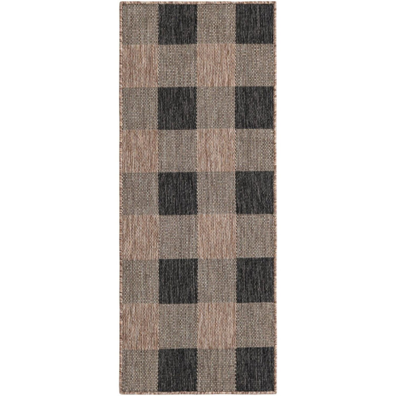 Tapis intérieur / extérieur Borrego , Tapis de couloir 2 pi x 5 pi 1 po