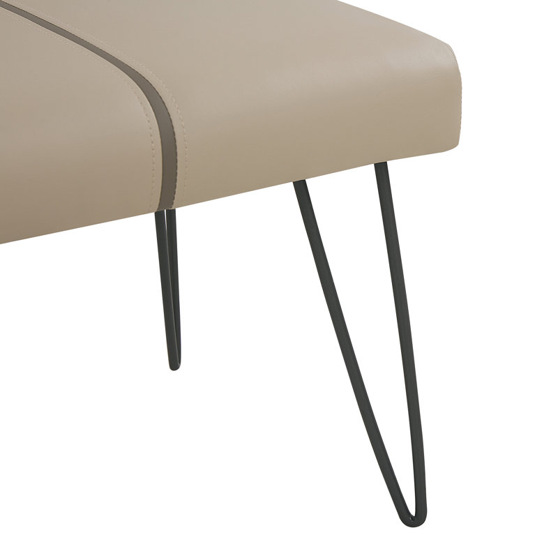 Margie Upholstered Bench, Beige