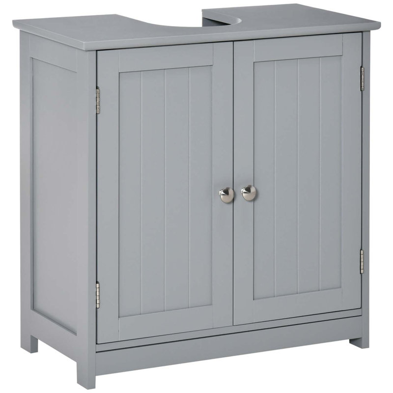 Meuble-lavabo moderne, meuble de rangement, Gris clair