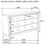 Commode 6 tiroirs Cabrillo