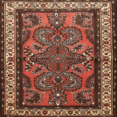 Tapis traditionnel orange / brun