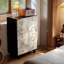 Commode de rangement en bois massif à 5 tiroirs pour le salon