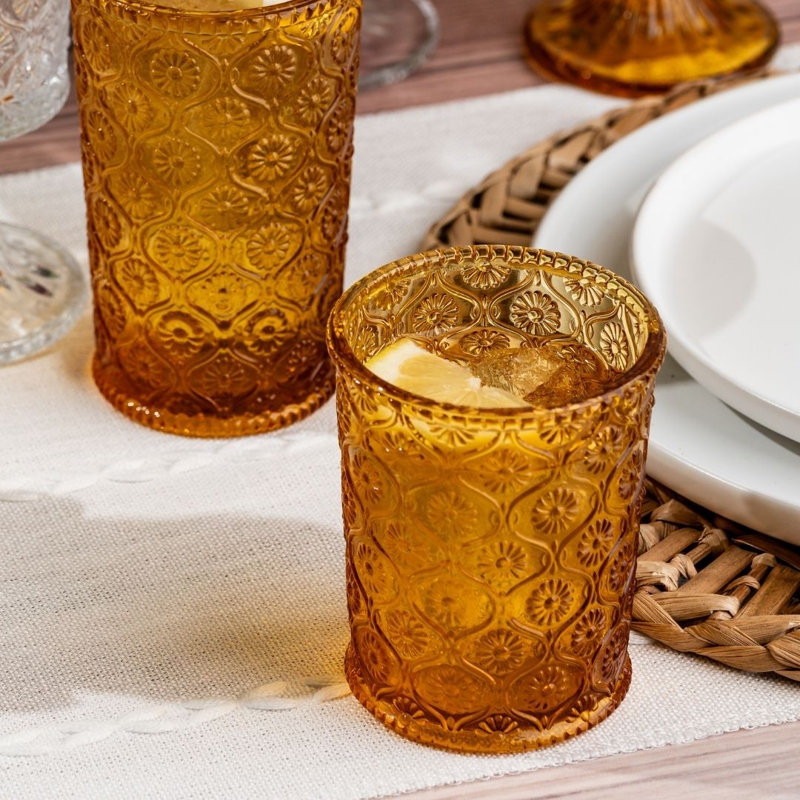 Mitzi Drinking Glass, Yellow