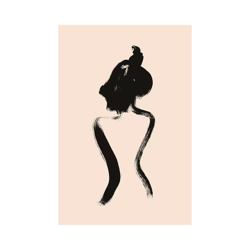 Female Form No. 2 by Melissa Selmin - Wrapped Canvas Painting, 66.04 cm H x 45.72 cm W x 3.175 cm D