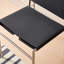 Chaise d'appoint noire et argentée (ensemble de 2)-130121691