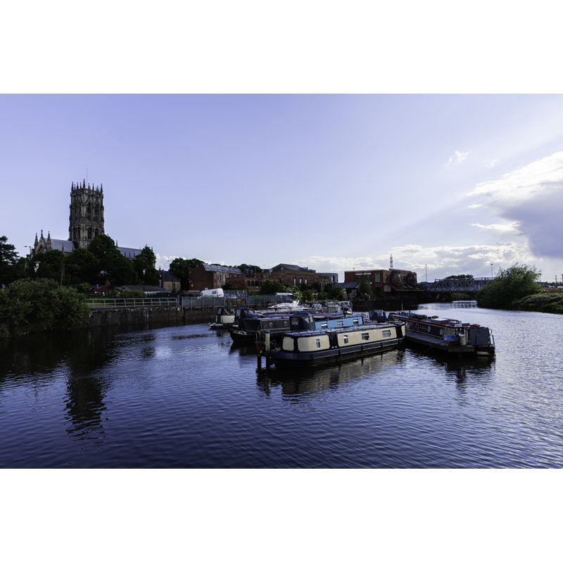 Canal In Doncaster - Wrapped Canvas Print, 81cm H x 122cm W x 3.8cm D