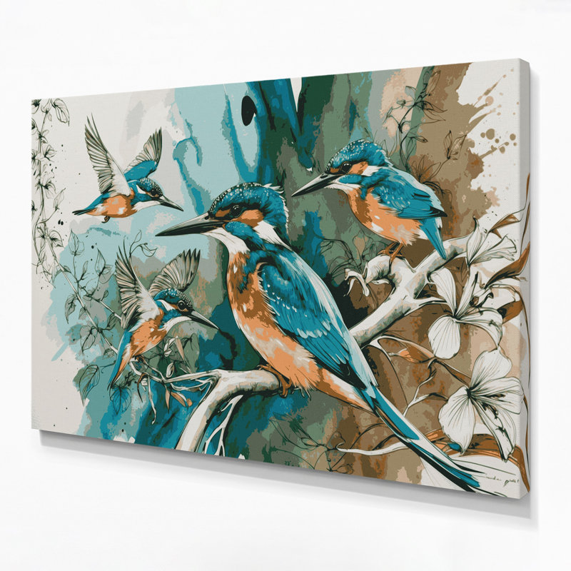 Art mural sur toile beige, H 20 po x l 30 po