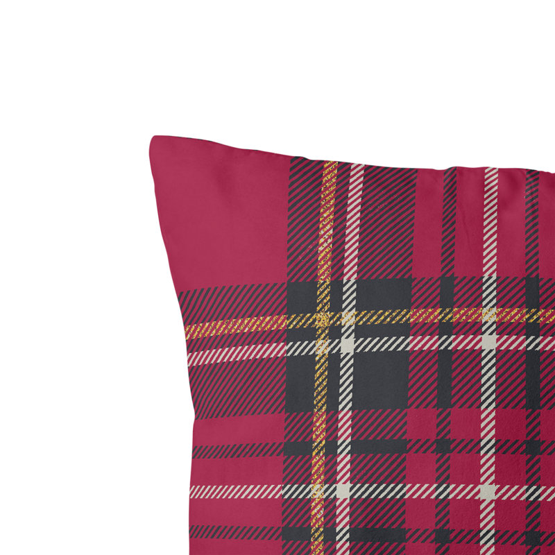 Coussin Red Cabin, Carreaux rouges