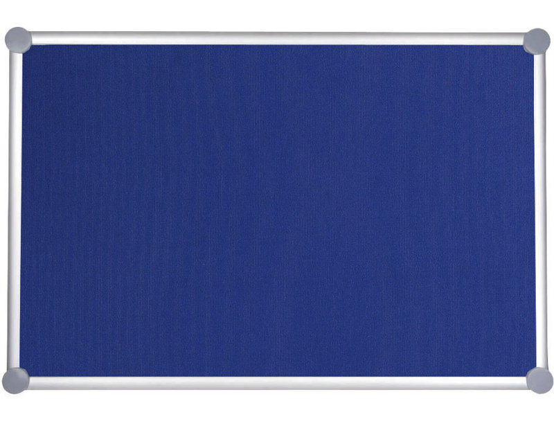 2000 Pro Pinboard with Fabric Surface, Blue, 90cm H x 120cm W