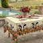 Vintage Fall Cow & Pumpkin Tablecloth, Rustic Farmhouse Plaid Table Cover-1052578008