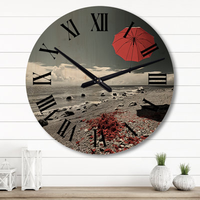 Horloge murale en bois massif Opelika