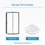 OVE Decors Breeze 35 in. Round Shower Kit w/ Clear, Base-893451391