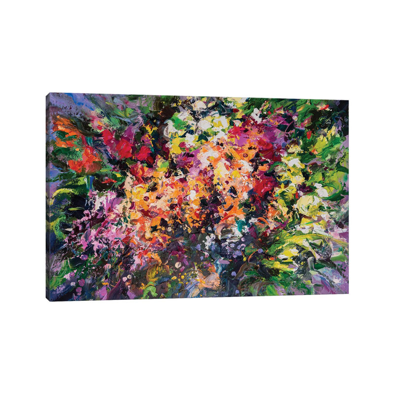 Bouquet I par Andrej Ostapchuk - Giclée sur toile tendue avec châssis, H 26 po x l 40 po x 1,5 po