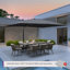 Parasol rectangulaire en porte-à-faux 10 pi x 13 pi Natoyia, sans base, gris-949253236