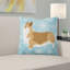 Coussin intérieur/extérieur en flocons d’hiver-32011172