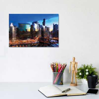 City Love by Heather Offord - Wrapped Canvas Painting