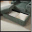 Canapé de 84 pouces en velours côtelé 3 places avec 3 coussins de dossier, 2 coussins décoratifs, 2 repose-pieds, 2 espaces de rangement et cannelures de maintien des tasses Canapé confortable pour le salon
