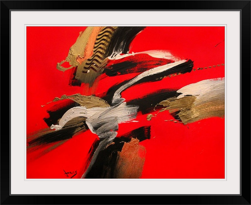 «Zen Moment» par Frioucheburg, impression, H 35 po x l 44 po x P 1 po, Cadre noir