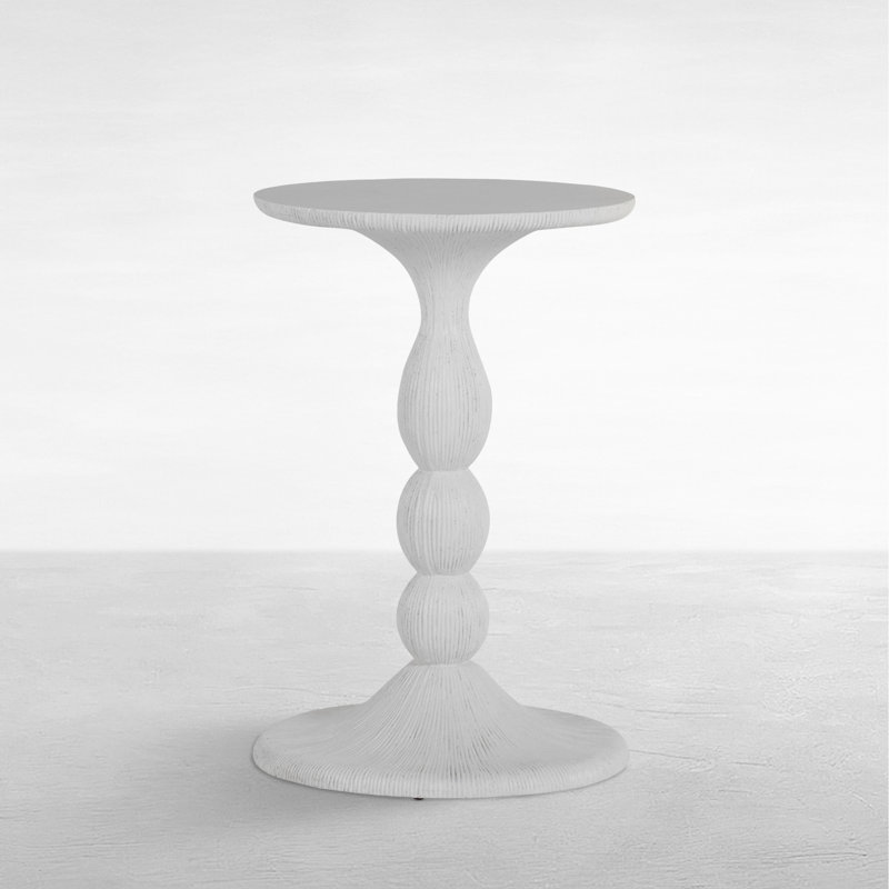 Cast Stone Tern Side Table, Natural