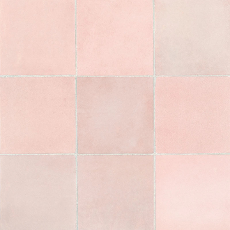 Cloe 5" x 5" Ceramic Tile, Pink