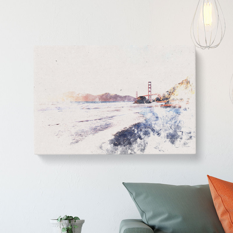 The Golden Gate Bridge in San Francisco - Wrapped Canvas, 60cm H x 91cm W x 4cm D