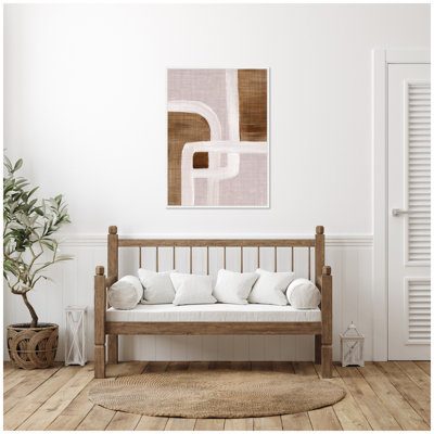rhythmic lines ll by Nikita Jariwala Framed Canvas Wall Art Print
