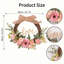 Couronne rose 16 pouces pour porte d'entrée