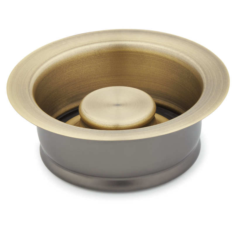 Standard Drain and Standard Flange Set - Aged Brass, Aged Brass