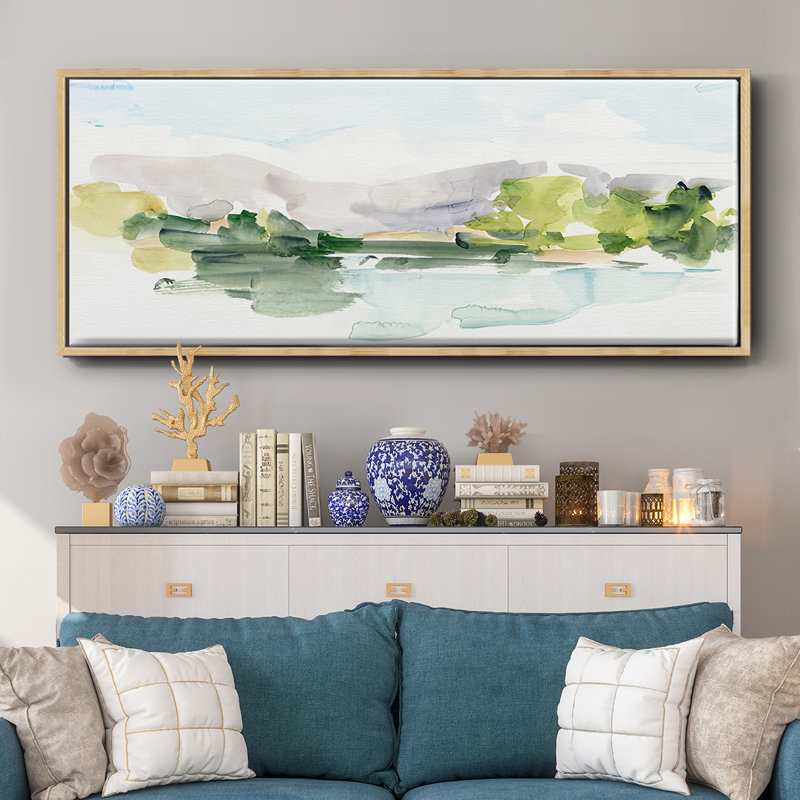 Tangerine Sunset II- Framed Canvas